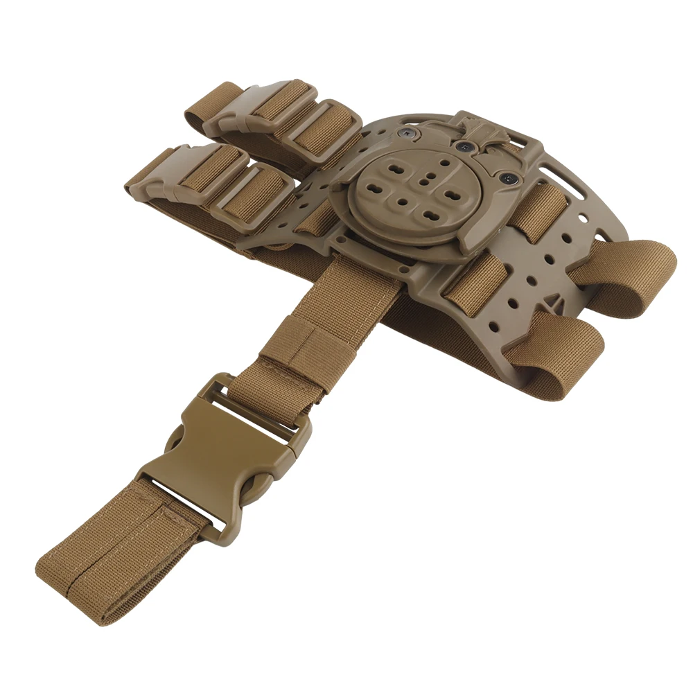 Adaptador de Base táctico de 360 grados, correa de plataforma de pierna caída, pistola de caza, adaptador de funda Modular para tiro QLS de tracción rápida - imagen 4