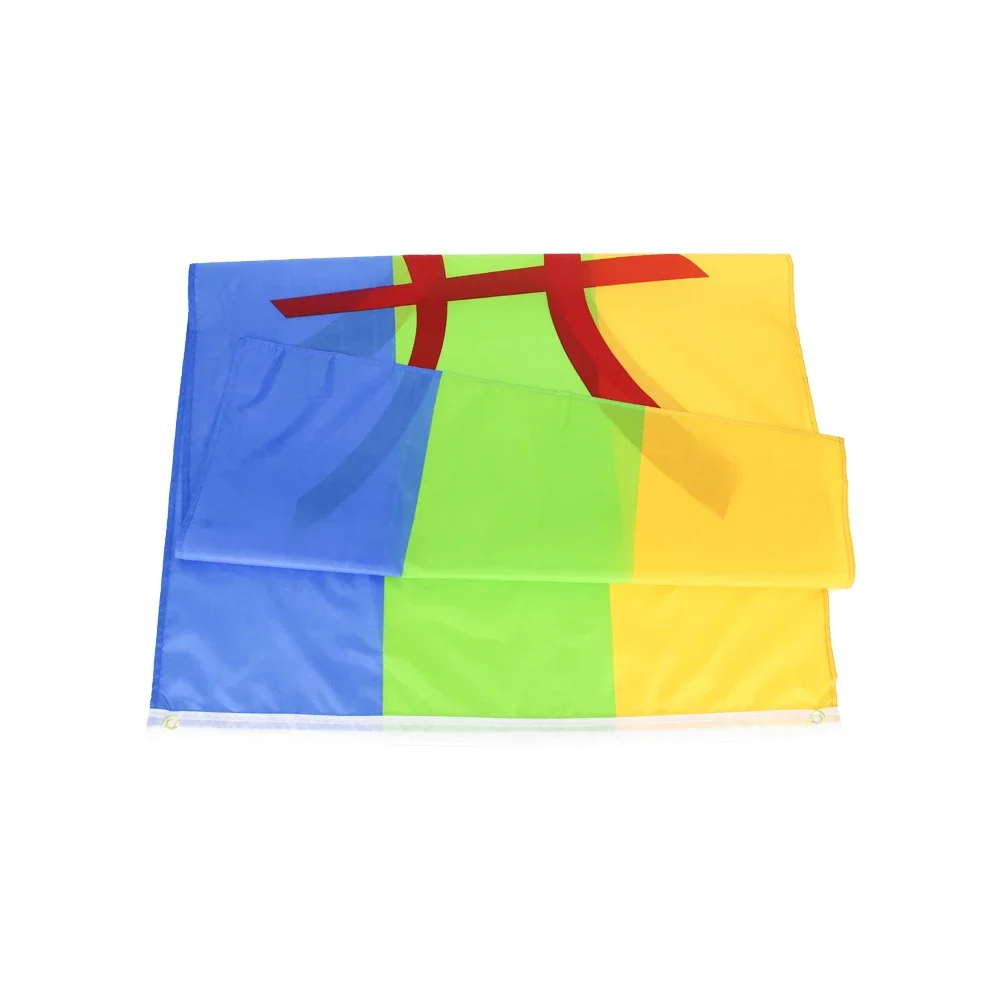 Bandera Amazigh de poliéster para tapiz decorativo norte de África - imagen 2