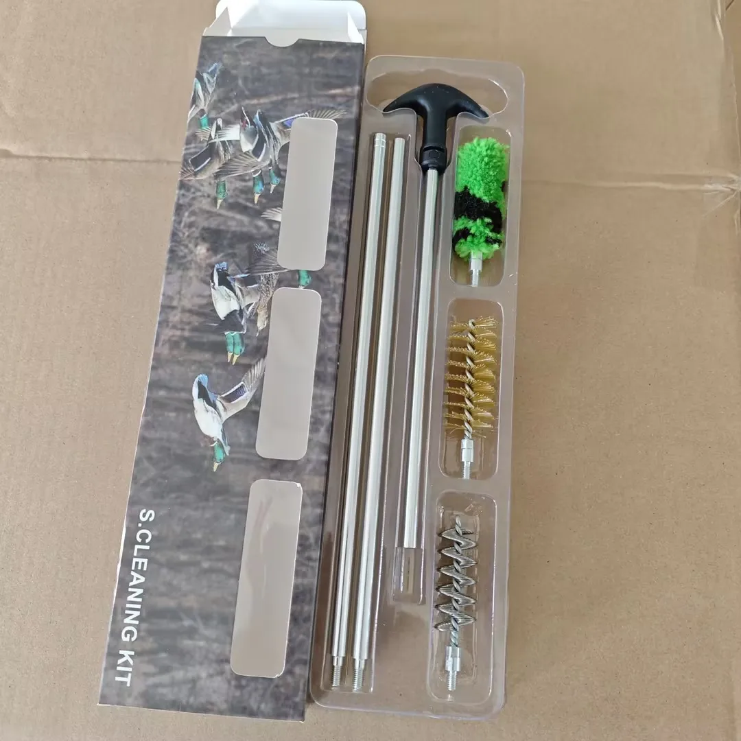 6 unids/set 12 GA 16 GA 20 GA 410 GA Kit de limpieza de pistola varilla cepillo Rifle pistola tubo barril herramienta de limpieza accesorios de caza - imagen 5