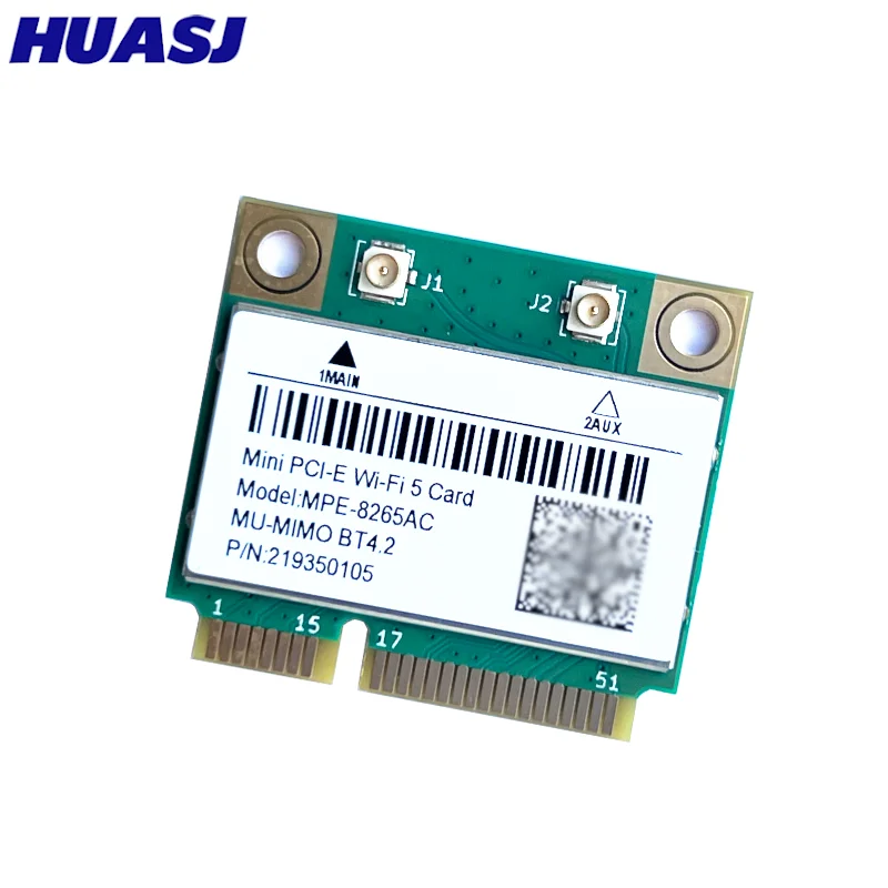 AC8265 Adaptador de red de tarjeta WIFI mini PC-E de doble banda 2,4G/5G 8265HMW BT4.2 8265 para Win 7/8/10/11 - imagen 4