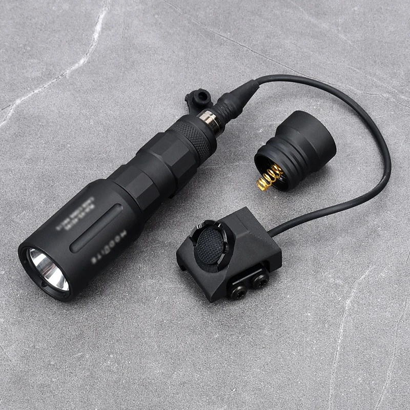 Linterna táctica de PLH-V2 Airsoft, potente linterna con interruptor de UN botón de presión, luz de caza de explorador, compatible con 20MM, KeyMod de riel MLOK - imagen 3