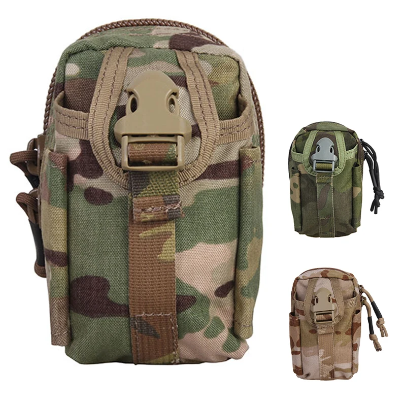 Emersongear-riñonera táctica M1, bolsa multiusos, Panel de utilidad, Airsoft, caza, senderismo, ciclismo, MOLLE, bolsillo con cremallera de nailon