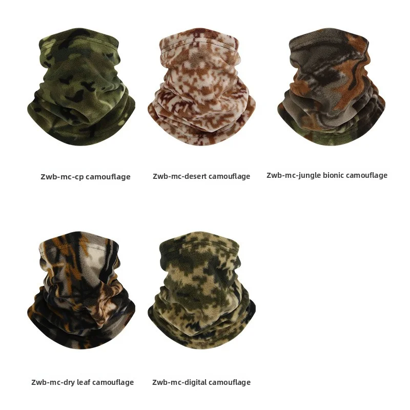 Calentador de cuello de camuflaje para hombre, máscara de esquí de invierno, cubierta facial térmica para motocicleta, ciclismo, Golf, Camping y deportes al aire libre, protección del cuello - imagen 2