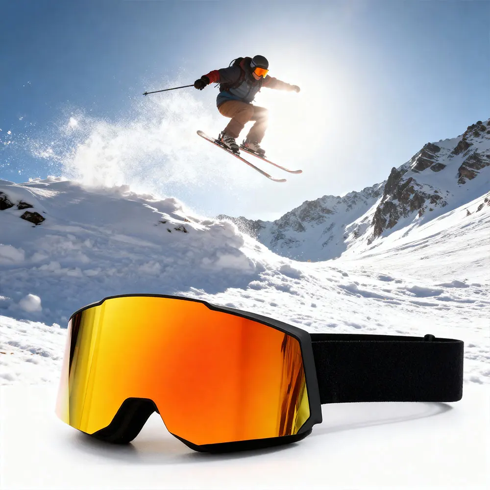 Gafas de esquí antivaho doble lente – Máscara snowboard profesional - imagen 4