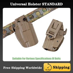 Funda universal ESTÁNDAR de liberación rápida con clip trasero ajustable para mano derecha Compatible con más de 30 tipos de pistola