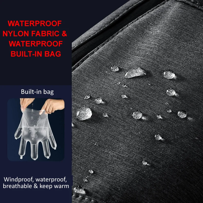 1 par de guantes de esquí de invierno impermeables para snowboard pantalla táctil guantes térmicos gruesos para nieve hombres mujeres guantes cálidos para motos de nieve - imagen 3