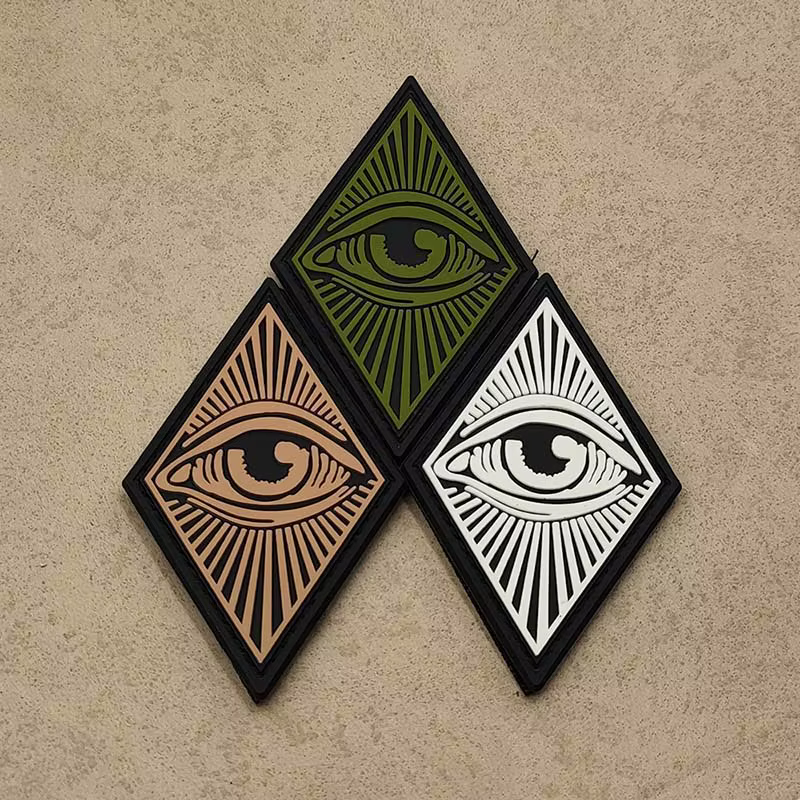 Parche táctico PVC ojos de gato – Glow in the dark bordado - imagen 4