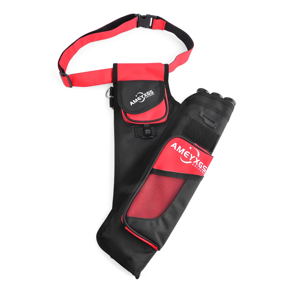 3 tubos flecha aljaba cintura colgar flecha caso portátil tela Oxford cinturón ajustable arco caza tiro con arco entrenamiento práctica de objetivo - imagen 5