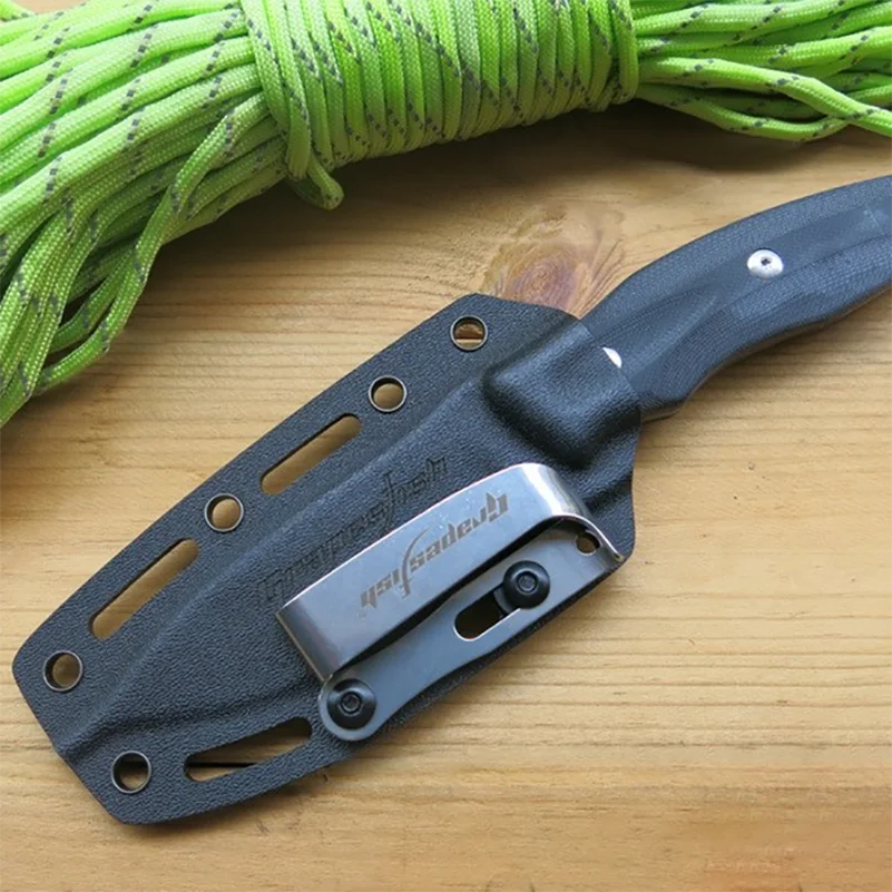 3 set/lote cuchillo de acero inoxidable herramientas EDC alicates de funda Kydex Clips traseros de vaina cuchillos manga abrazadera de cintura accesorio de fabricación DIY