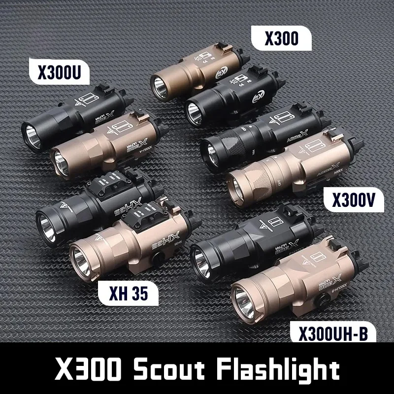 Linterna táctica Surefir X300 – Montura Picatinny para rifle de caza