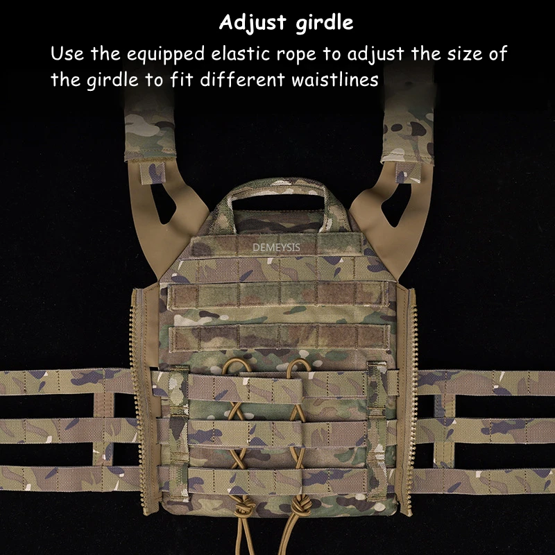 Chaleco táctico portador de placa expansión MOLLE multifuncional para tiro Airsoft Paintball caza chalecos militares al aire libre - imagen 3