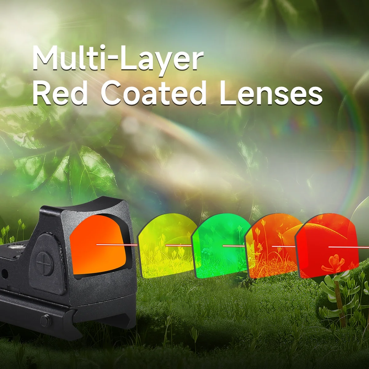 Mini mira de punto rojo, colimador reflejo óptico táctico, caza, Airsoft, mira telescópica compacta, accesorio de equipo AR15 G19 M4 - imagen 5