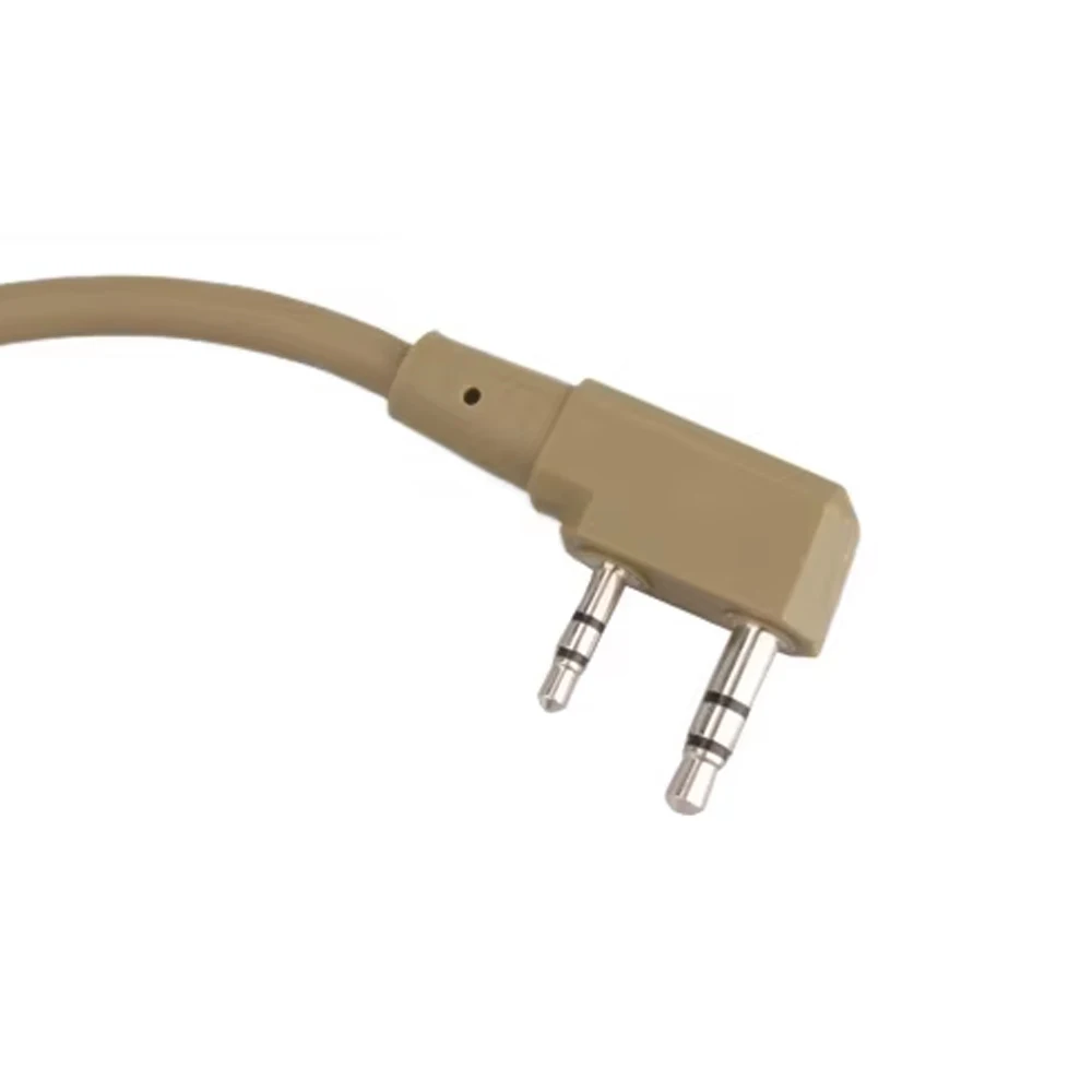 Walkie-talkie con carga de radio, cable PTT táctil y enchufe