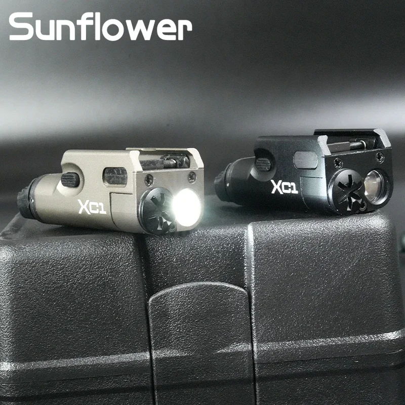 Armas tácticas SF XC1 linterna LED Metal Mini linterna de explorador constante/momenentaria G17 G18 G19 luz de caza Airsoft para riel de 20mm - imagen 4