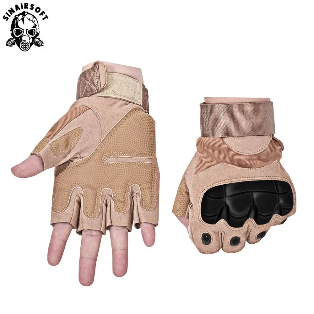 SINAIRSOFT guantes tácticos al aire libre deporte medio dedo militar hombres mujeres combate tiro caza Fitness guantes sin dedos - imagen 2
