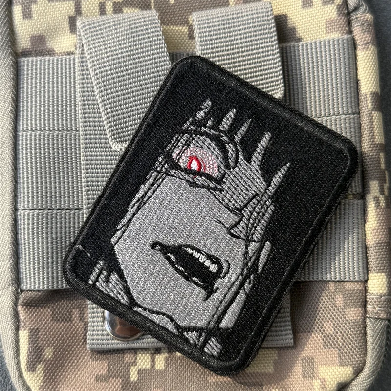 Parche táctico "ojo rojo", insignia bordada de moral militar, gancho y bucle, mochila, ropa, accesorios decorativos, pegatina, brazalete - imagen 3