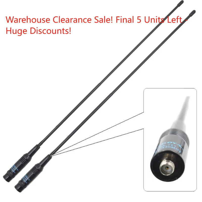 Paquete de 2 antenas Nagoya NA-771 SMA-F de doble banda 144/430MHz para Baofeng UV-5R, BF-888S - imagen 3