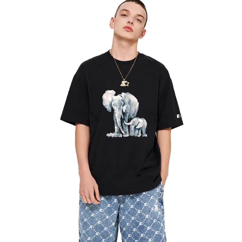 Paisaje caballo oso hierro en transferencia elefante Lobo gato calor transferencia térmica parches para ropa camiseta DIY pegatinas de gato - imagen 5