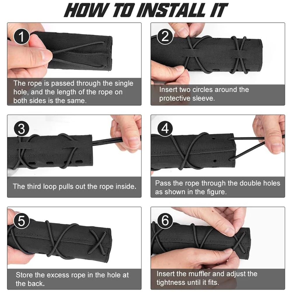 Funda táctica para silenciador resistente al calor de caza - imagen 5
