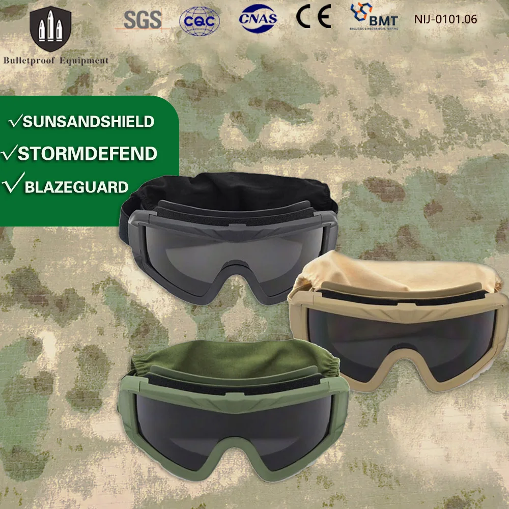 Gafas tácticas para el desierto, gafas militares a prueba de viento, antiniebla, resistentes a impactos, para ciclismo, Airsoft, aventuras al aire libre