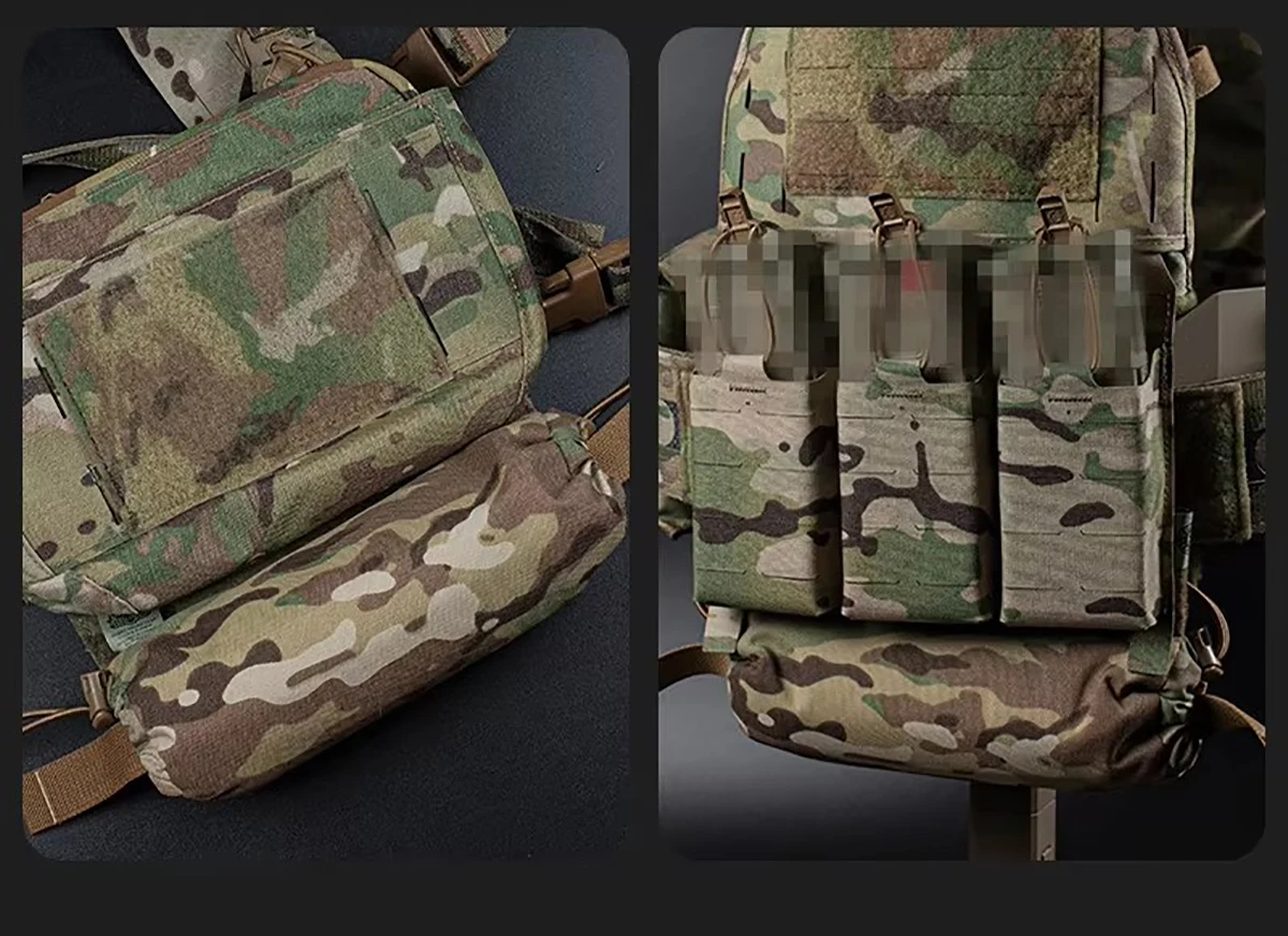 Rollo táctico 1 bolsa para traumatismos IFAK kits médicos almacenamiento vientre caza riñonera para cinturón de batalla D3CRM MK4 portador de placa - imagen 5