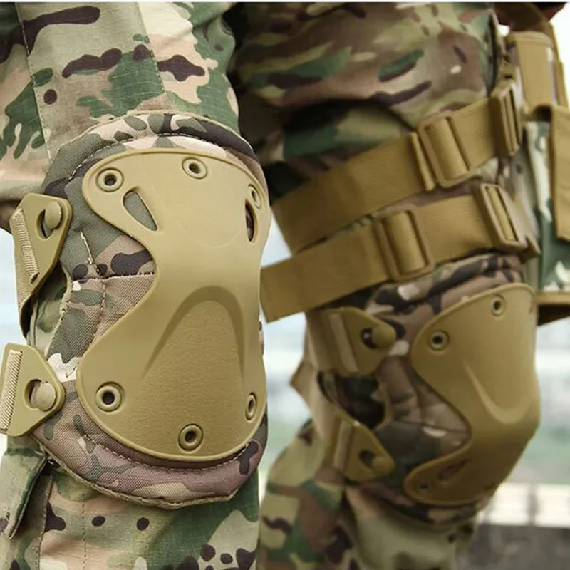 Rodillera táctica Airsoft para deportes al aire libre, Protector militar CS, equipo de seguridad - imagen 2