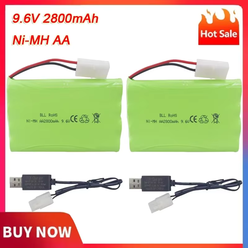 Batería NiMH AA con conector Tamiya para vehículos teledirigidos
