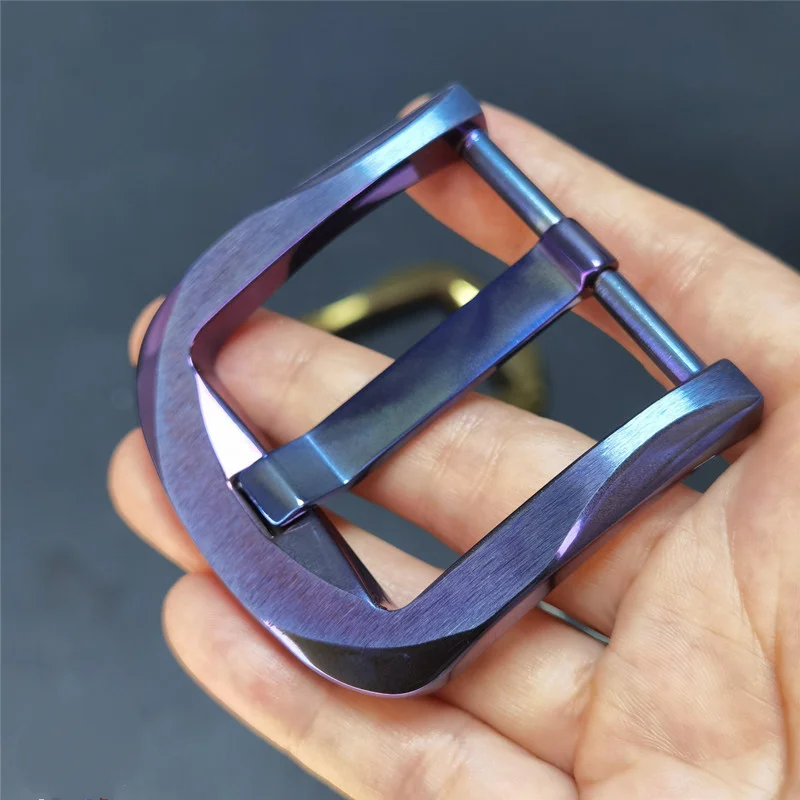 Hebilla de cinturón de titanio puro para hombre, hebilla de aguja, accesorios para cuero cabelludo, hebilla de cinturón de titanio sin óxido