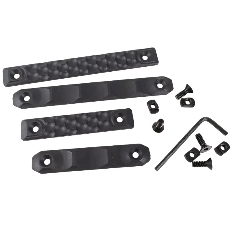 1 Juego de hojas de protección MLOK de nailon, accesorio táctico de tira de protección Pop Matrix G10 de panal - imagen 4