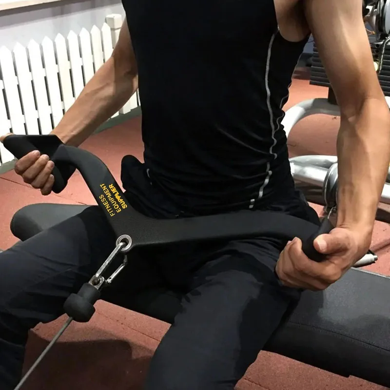 Gimnasio en casa, Fitness, Lat, mango extraíble, bíceps, tríceps, entrenamiento muscular de espalda, remo, barra en T, accesorios de Fitness, estante de colocación de mango - imagen 5