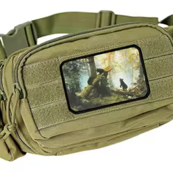 Parche táctico moral gancho y bucle bosque de pinos para mochila