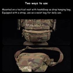 Riñonera táctica MOLLE para airsoft y caza