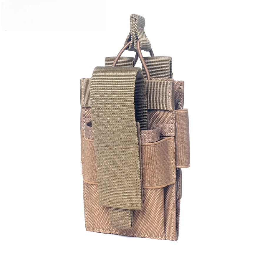 Bolsa de cintura MOLLE para teléfono para senderismo al aire libre, almacenamiento de herramientas de caza para correr, ciclismo, riñonera de doble uso para teléfono y banco de energía - imagen 4