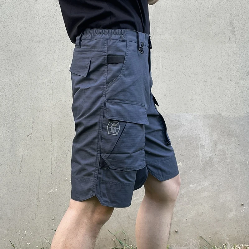 Ropa de trabajo táctica militar para hombre, pantalones cortos de cinco puntos resistentes a los arañazos con múltiples bolsillos, pantalón corto informal, serie Scout al aire libre - imagen 4