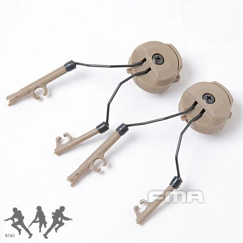 FMA-Soporte táctico para auriculares, accesorio giratorio de riel multiángulo, para casco rápido, versión Comtac, TB334 - imagen 4