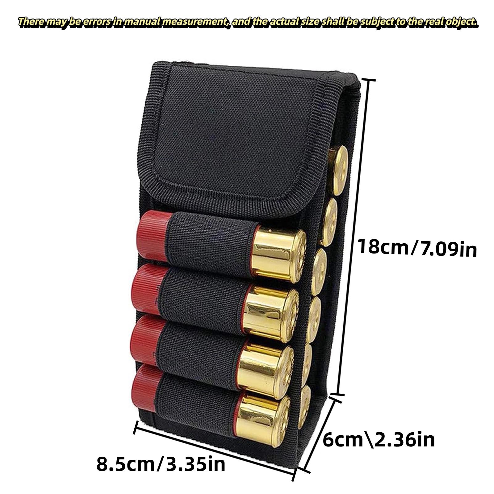 Bolsa táctica para revistas MOLLE, soporte redondo de 16 conchas de munición 12GA, bolsa para cartuchos de bandolera de caza para Airsoft - imagen 5