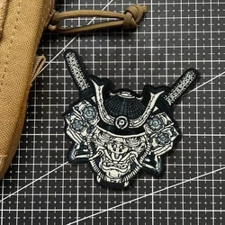Parche táctico esqueleto guerrero – Bordado con velcro para mochila