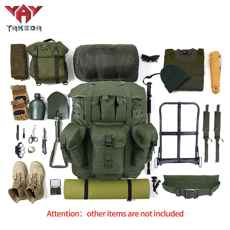 Paquete ALICE militar táctico Yakeda – Mochila con estructura metálica resistente para entrenamiento de combate al aire libre, senderismo y soporte de carga - imagen 2