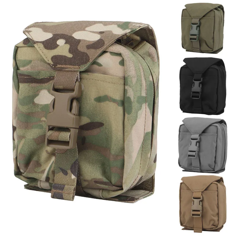 Bolsa organizadora de juegos Airsoft, equipo táctico Molle para exteriores, Kit de primeros auxilios de camuflaje de despliegue rápido