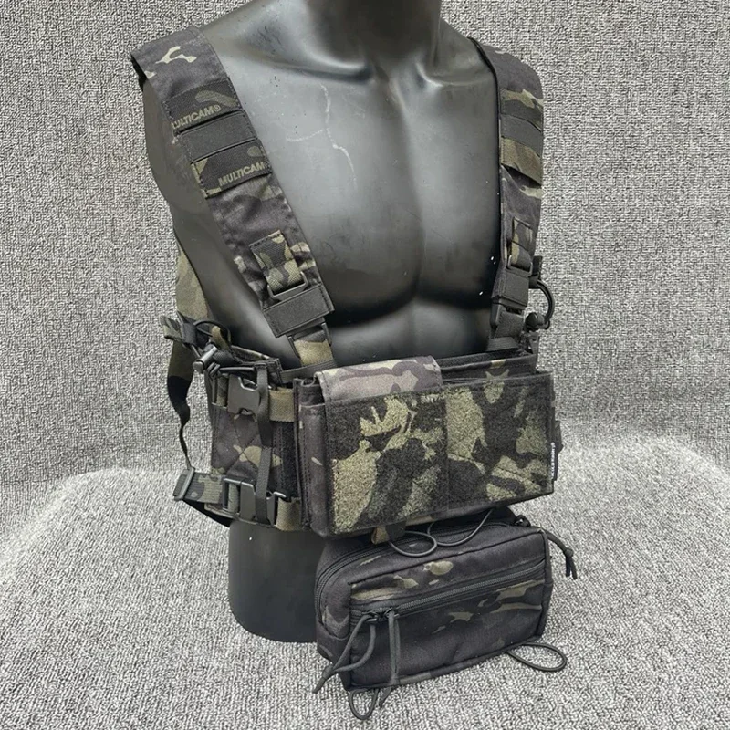 Equipo táctico MK3 para el pecho, chaleco de caza ligero Modular Airsoft, conjunto completo de bolsa magnética 5,56, Pantiball - imagen 3