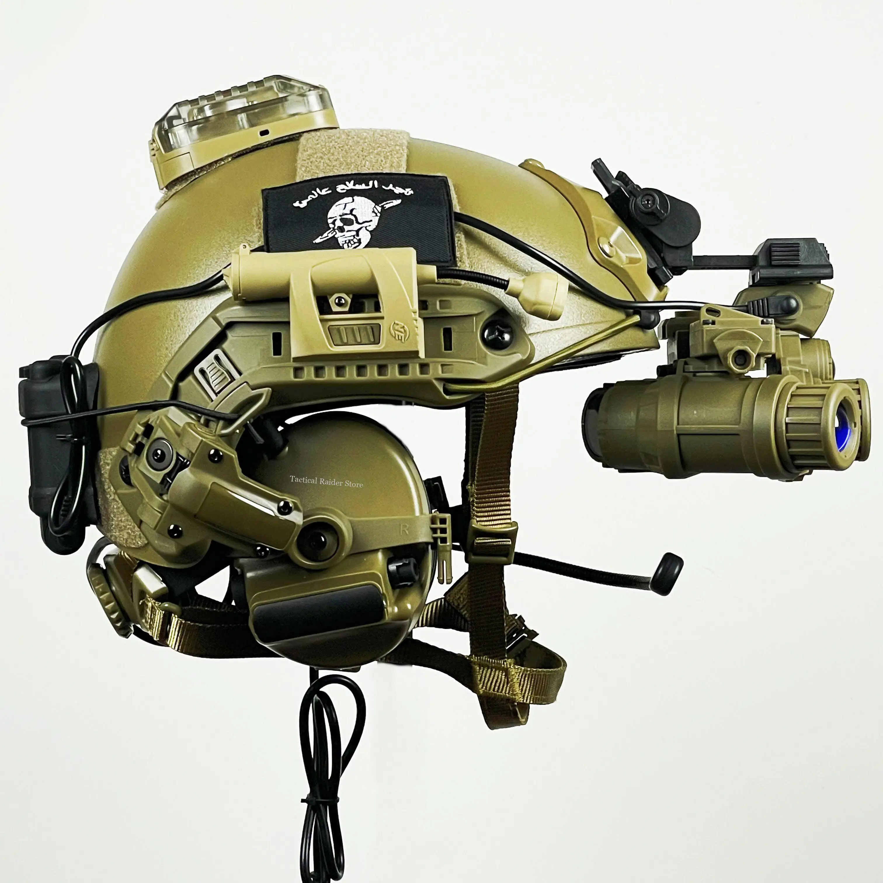 Casco táctico con visión nocturna para airsoft y recreación - imagen 5