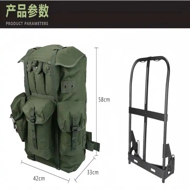 Paquete ALICE militar táctico Yakeda – Mochila con estructura metálica resistente para entrenamiento de combate al aire libre, senderismo y soporte de carga - imagen 4