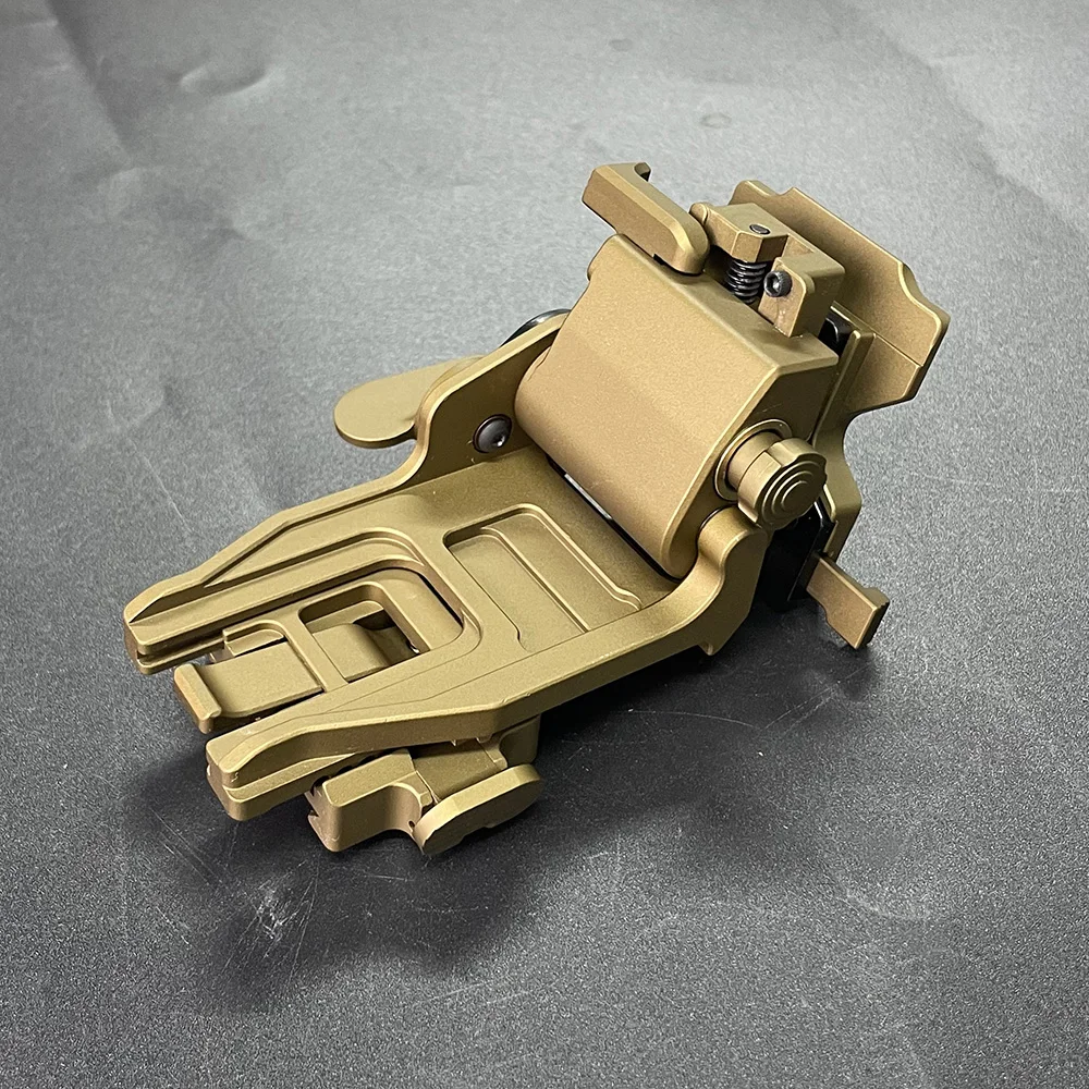 Montura abatible para casco NVG de perfil bajo, zapato de cola de Milano ajustable, soporte de gafas de visión nocturna de aluminio, novedad de 2024 - imagen 5