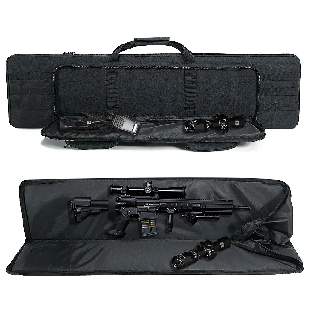 Bolsa para pistola de 100/120cm, funda para Rifle, mochila para carabina, bolsa de protección para transporte de pistola de francotirador, bolsa para pistola de tiro Airsoft, accesorios de caza - imagen 3