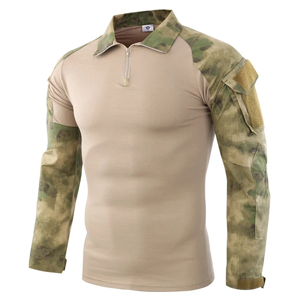 Camisa táctica de gran tamaño para S-4XL, uniforme de camuflaje al aire libre, ropa de combate, Tops militares de entrenamiento de senderismo, camisa de manga larga para fanáticos del ejército - imagen 5