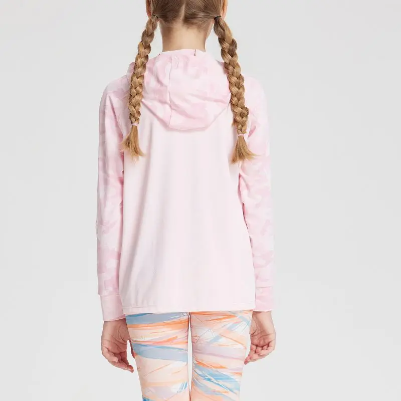 Chaqueta de protección solar de manga larga con capucha para bebés y niñas, abrigo transpirable, ropa de protección solar para niños - imagen 4