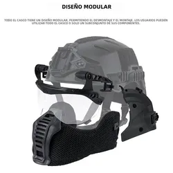 SINAIRSOFT Wendy 3.0 casco táctico airsoft con gafas de protección