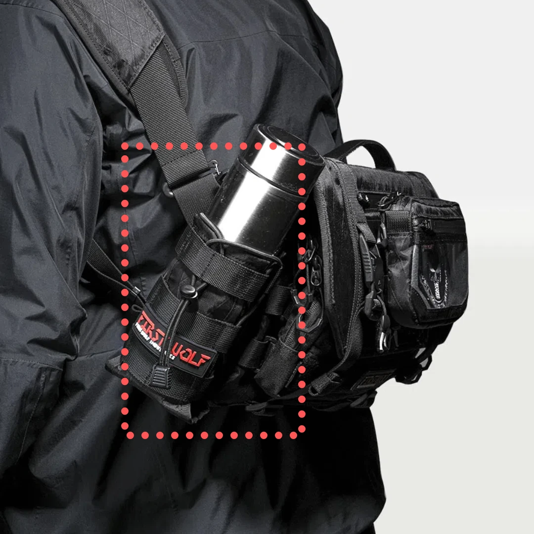 Paquete de botella de agua táctica Molle, paquete XPAC Sub, cubierta de hervidor extendida para exteriores - imagen 4