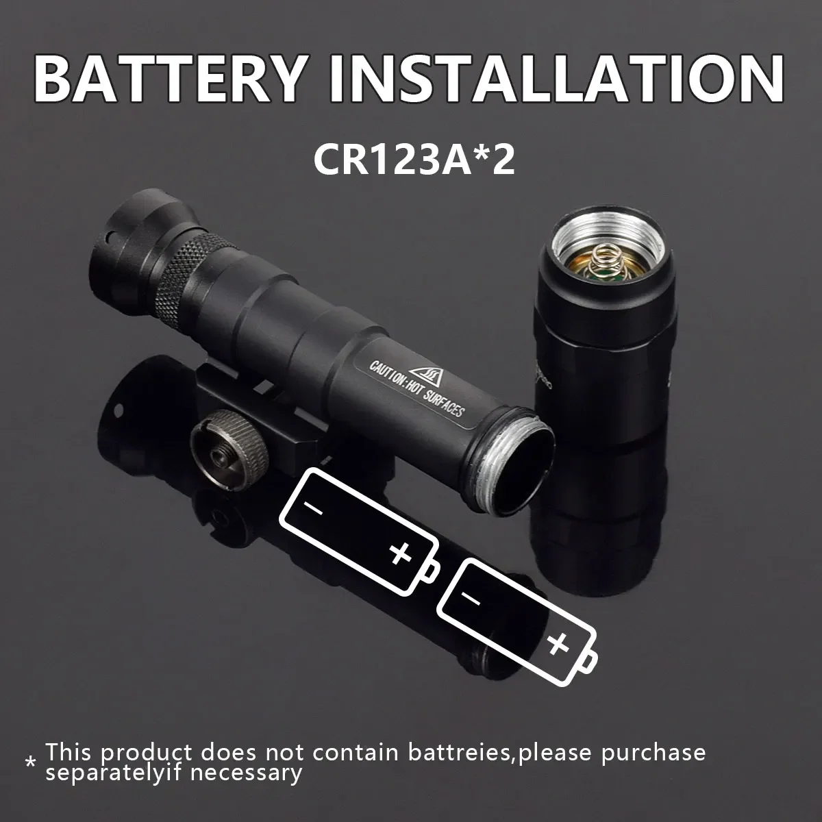 Linterna LED SF M600B de 600LM, serie M600, antorcha exploradora, riel de 20MM, montaje lateral MLOK KEYMOD con tapa de lente M600, luz para arma - imagen 4