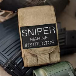 Parche INSTRUCTOR MARINE SNIPER, insignia de moral táctica, parches de gancho y bucle de reflejo para ropa, pegatina de equipo militar